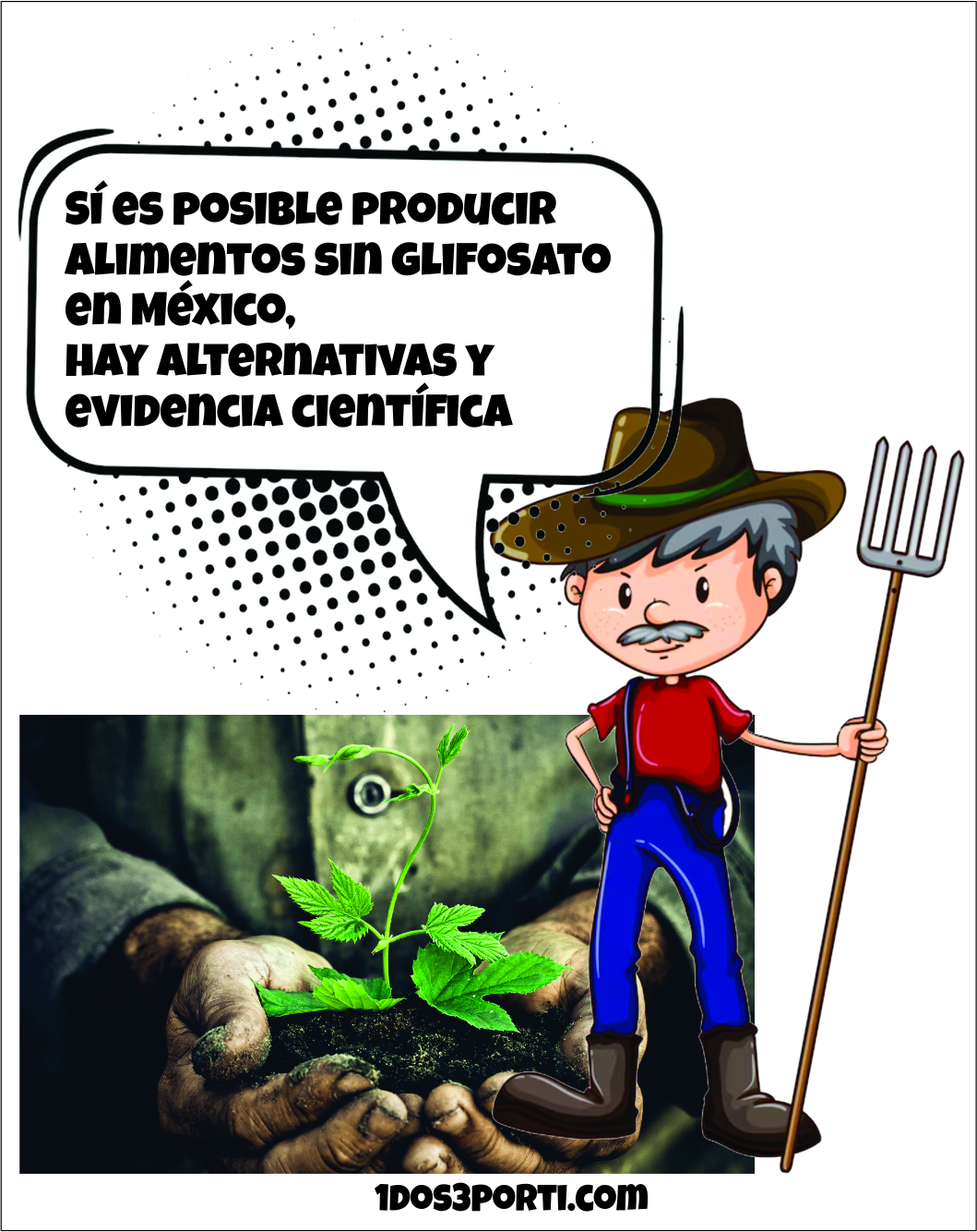 Sí es posible producir alimentos sin glifosato en México, hay alternativas y evidencia científica
